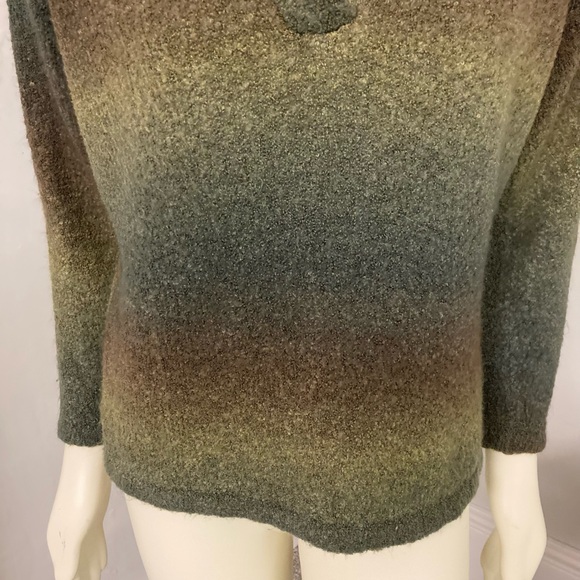 Gloria Vanderbilt ombré fall v neck soft sweater - Picture 11 of 13